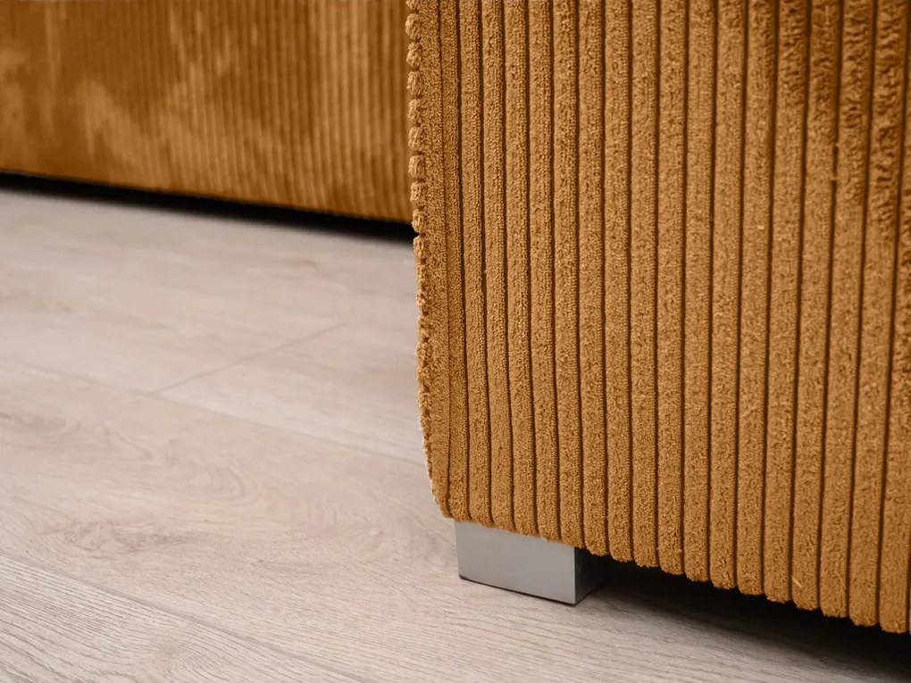 Mustársárga sarokkanapé SMART COSARO, kétoldalas + 2 párna INGYEN