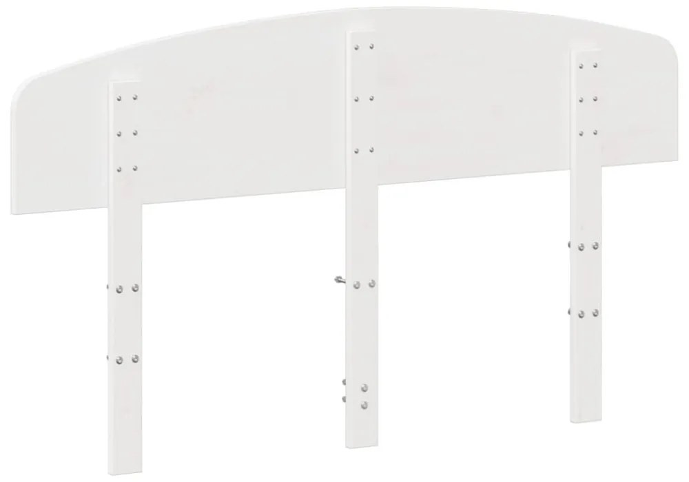 fehér tömör fenyőfa fejtámla 120 cm