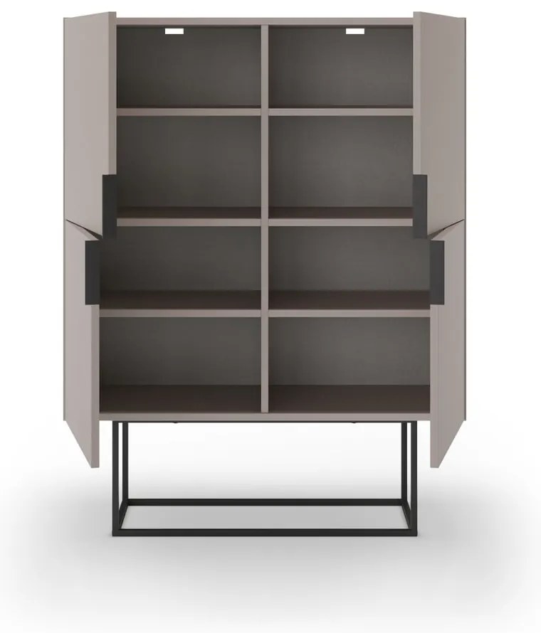 Szürkésbézs szekrény 100x130 cm Titan – Marckeric