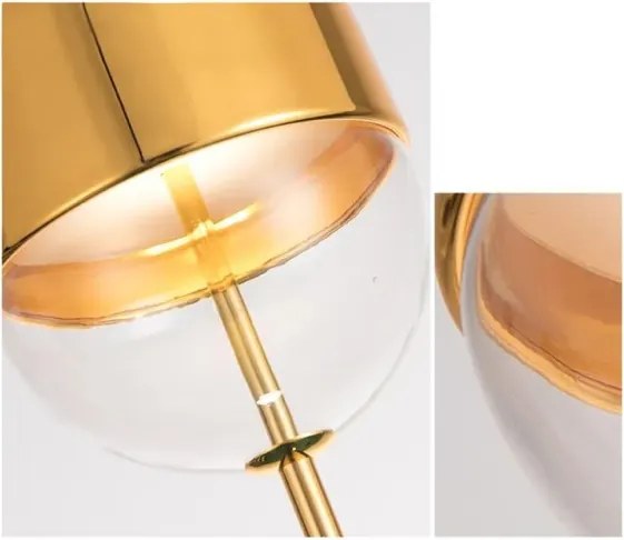 MORETTI MO5467 DROP Arany Színű Függeszték LED 3000K IP20