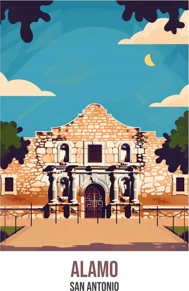 Poszter 20,5x28,4cm Alamo