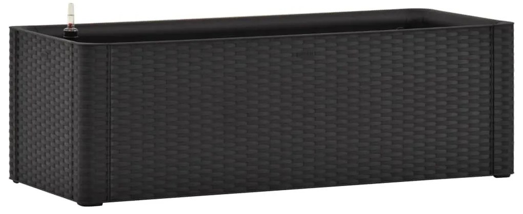 Antracitszürke kerti magaságyás öntözőrendszerrel 100x43x33cm
