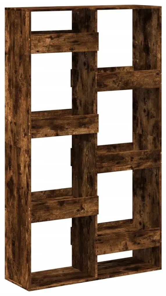füstös tölgy színű szerelt fa könyvespolc 100 x 33 x 175 cm