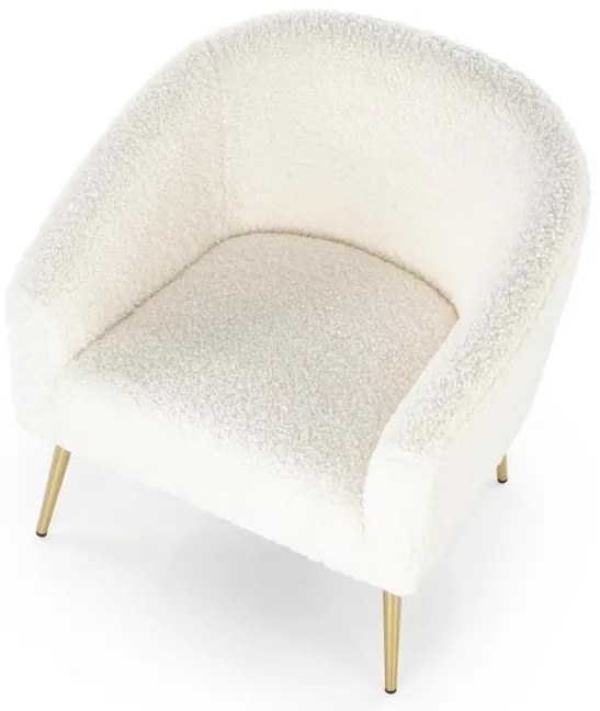 Grifon fotel krém, arany