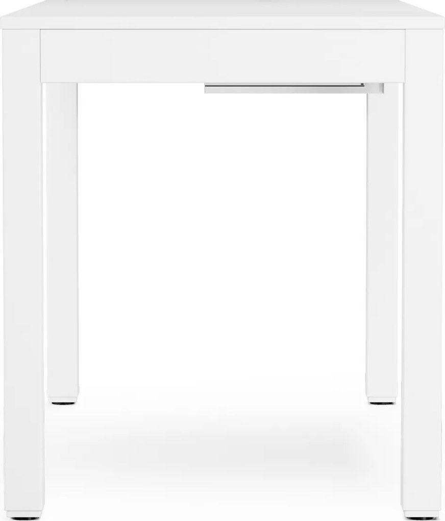 Íróasztal elektromosan állítható magasságú, fehér, 120x63 cm: EVAN