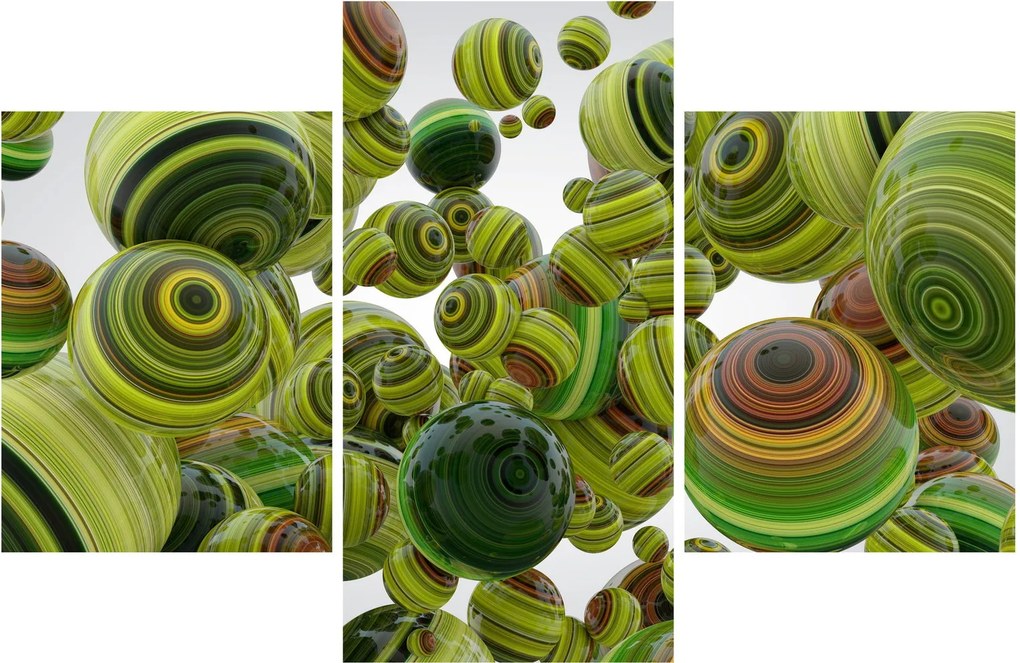 Csíkos gömbök képe (90x60 cm)