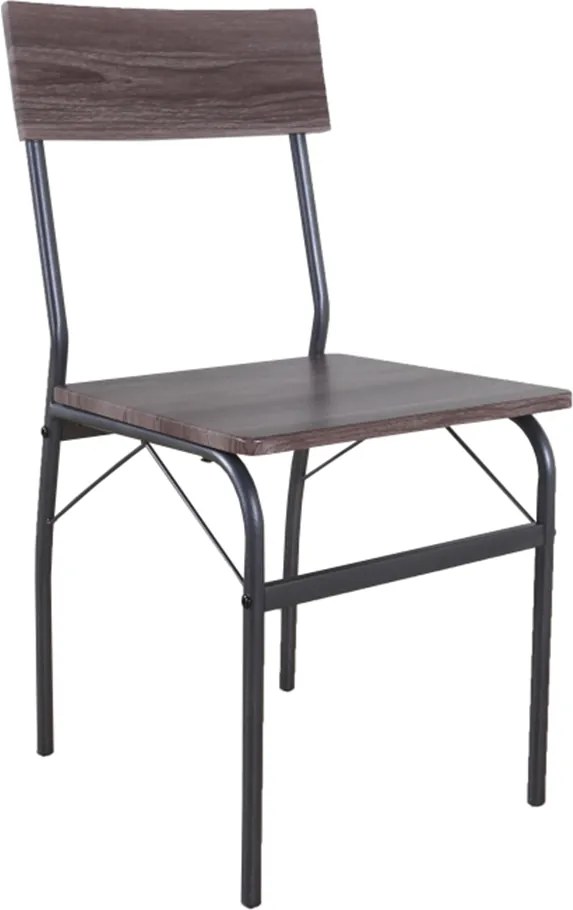 Étkezőgarnitúra, barna/fekete, GIROL SET 1+4