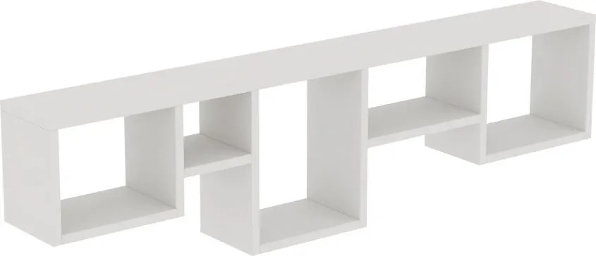 Amanos fali polc, fehér, 120 cm