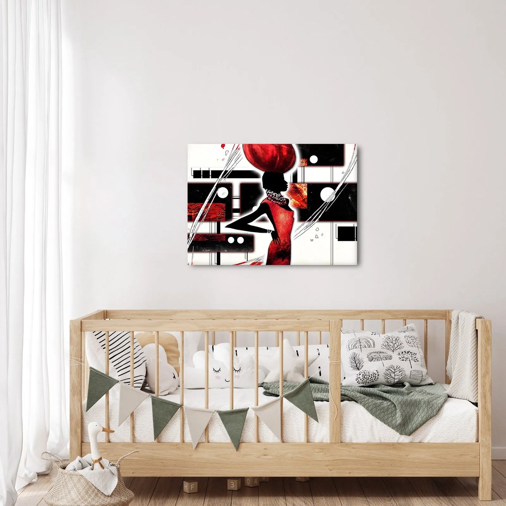 Egy ősi hölgy képének festménye (70x50 cm)