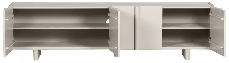 Krémszínű borovi fenyő moduláris TV-állvány 200x53 cm Basu – WOOOD