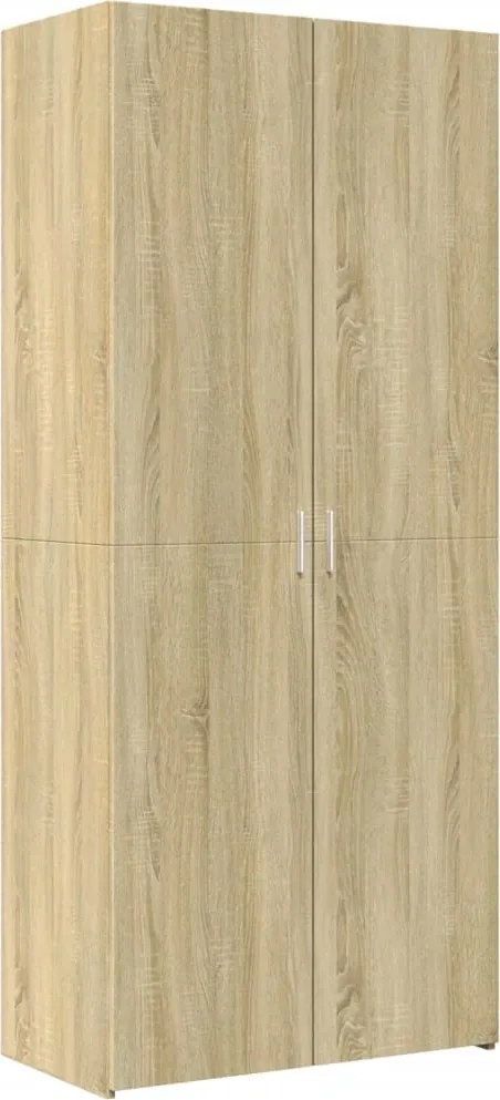 vidaXL sonoma tölgy szerelt fa magasszekrény 80 x 42,5 x 185 cm