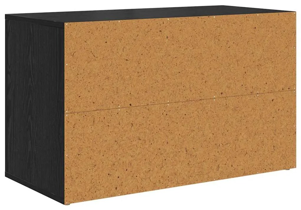 Cipőtartó polcokkal Musta tammi 75 x 35 x 45 cm Faanyag