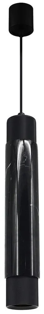 Csillár zsinóron MARBLE 1xGU10/8W/230V fekete/arany