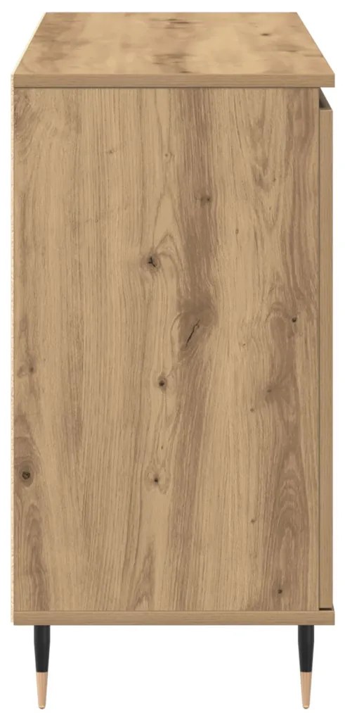 Oldalszekrény Ajtókkal és Fiókokkal, Mesteri Tölgy 101,5x35x70 cm
