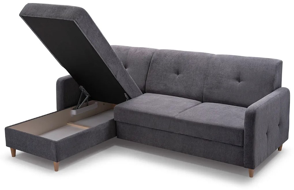 FOSIE sarok kanapéágy, 220x88x162, orino 22, jobb sarok