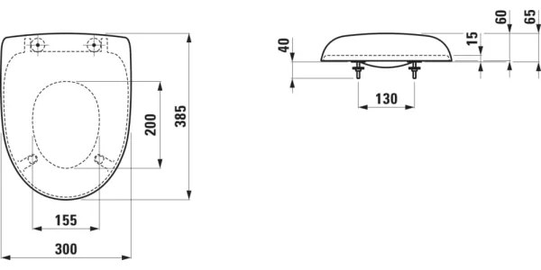LAUFEN H8910303000001 - Gyermek WC-ülőke FLORAKIDS duroplaszt/fehér