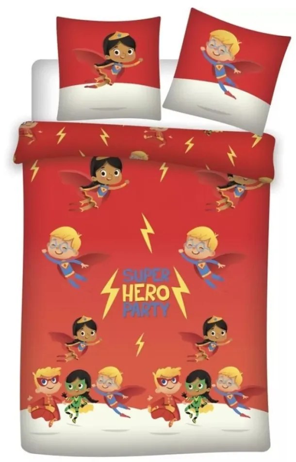 DC Super Hero Mini Friends ágyneműhuzat 140×200cm, 65×65 cm