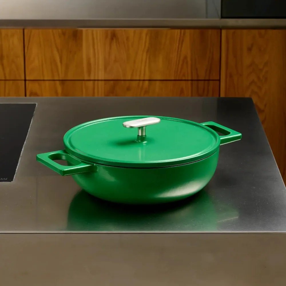 Öntöttvas serpenyő fedővel ø 26 cm tegame Mattia 3.0 – FABINI