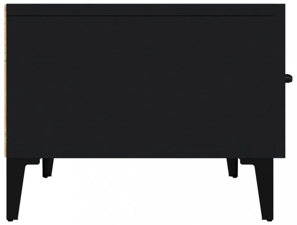fekete szerelt fa TV-szekrény 150 x 34,5 x 30 cm