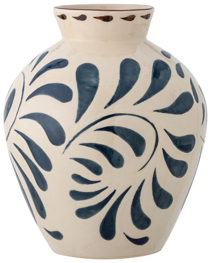 Krémszínű agyagkerámia váza (magasság 24 cm) Heikki – Bloomingville