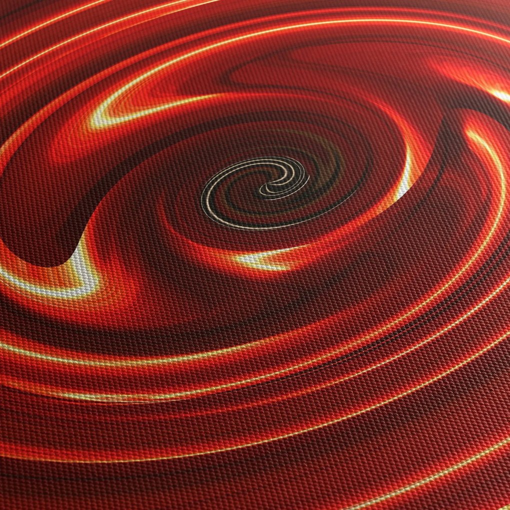 Absztrakt kép - piros spirál (90x60 cm)