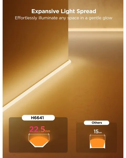 Govee - Neon MATTER LED saroksín 5m RGBIC Wi-Fi