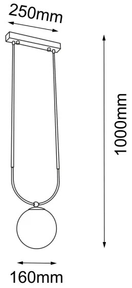 Amplex 8163 - Csillár zsinóron BALOS 1xE14/15W/230V fekete