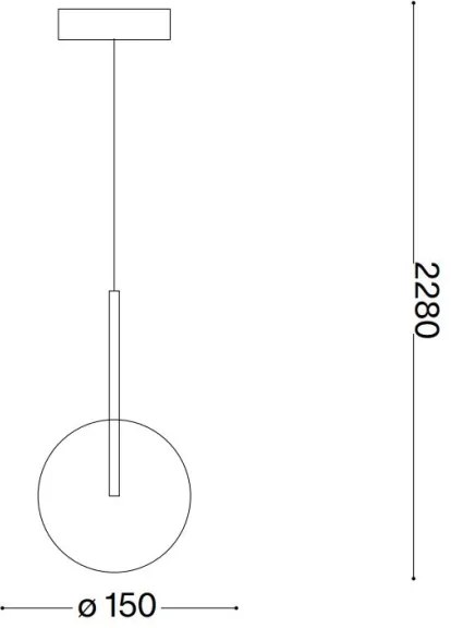 Ideal Lux - LED Csillár zsinóron EQUINOXE 1xG4/2W/230V átm. 15 cm króm/átlátszó