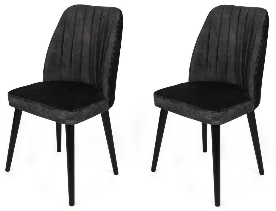 Alfa Anthracite and Black étkezőszékek, 2 db