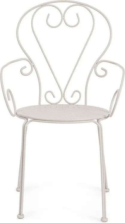 Bézs fém kerti szék Etienne – Bizzotto