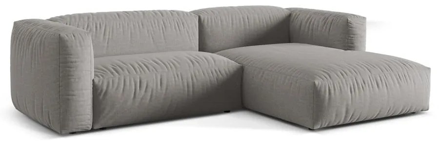 Világosszürke moduláris sarokkanapé (jobb oldali) Martina – Micadoni Home
