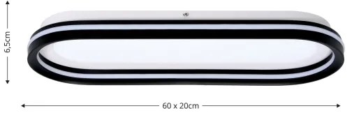 Brilagi - LED dimmelhető lámpatest TRIVARO LED/85W/230V 3000-6000K 20x60 cm + távirányító