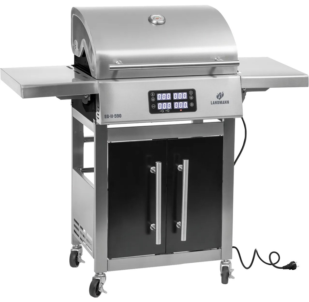 LANDMANN ELEKTROMOS GRILLKOCSI INOX 3200W