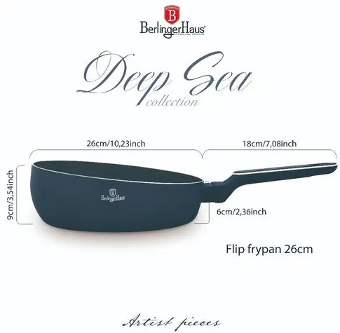 BerlingerHaus Flip serpenyő (26 cm) Deep Sea Collection BH/8370