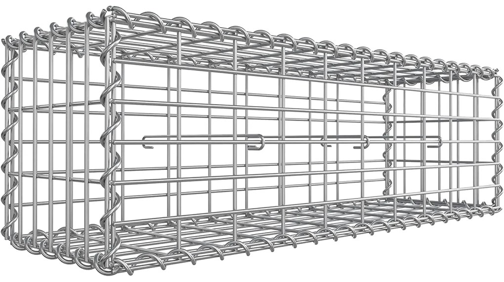 Gabion kosár, fém gabion ketrec 100 x 30 x 30 cm