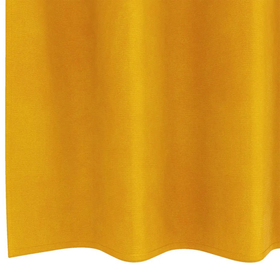 Függönyök függönyökkel 2 pcs Mustár sárga 140 x 225 cm Bársony