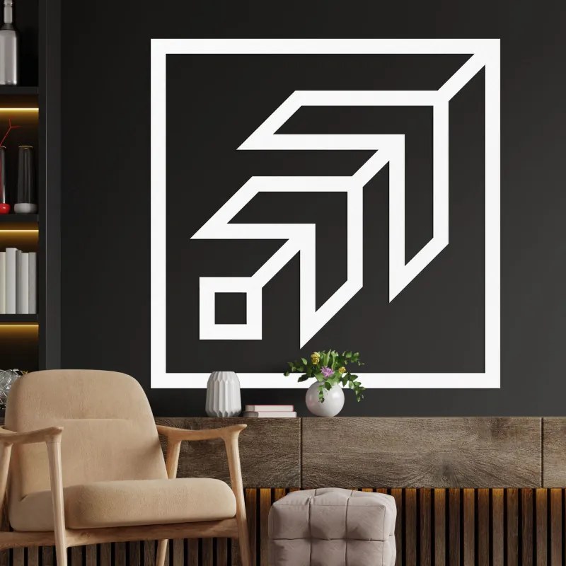 Geometrikus fali dekoráció négyzet - SKAUKA
