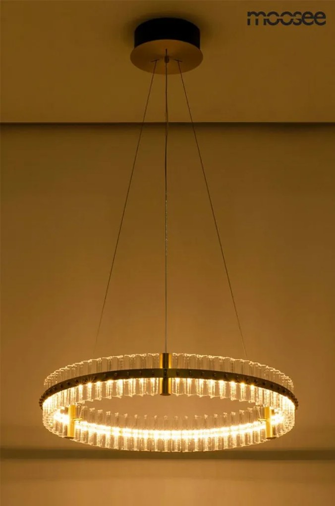 KING HOME MSE010100167 SATURNUS Kristály Függesztett Lámpa Arany LED IP20