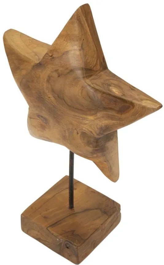 Teak csillagszobor 28x1242cm