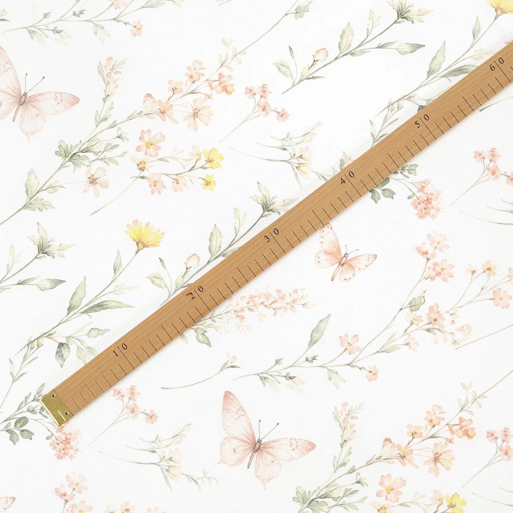 Goldea teflon szövet terítőknek - pillangós kert 160 cm