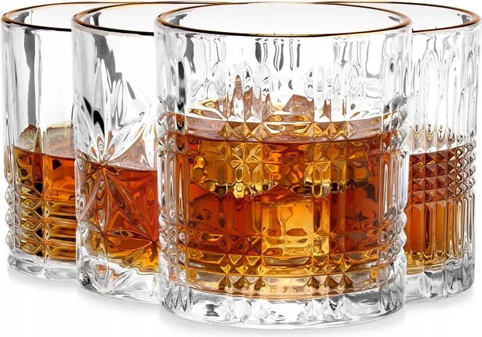 4x Whisky pohár ital szett ajándék pohár szett
