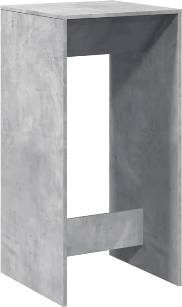 vidaXL betonszürke szerelt fa bárasztal 51 x 50 x 103,5 cm