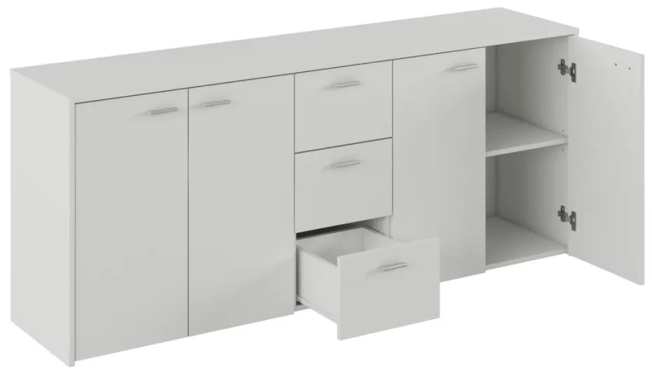 HUGOS 180 szekrény, fehér