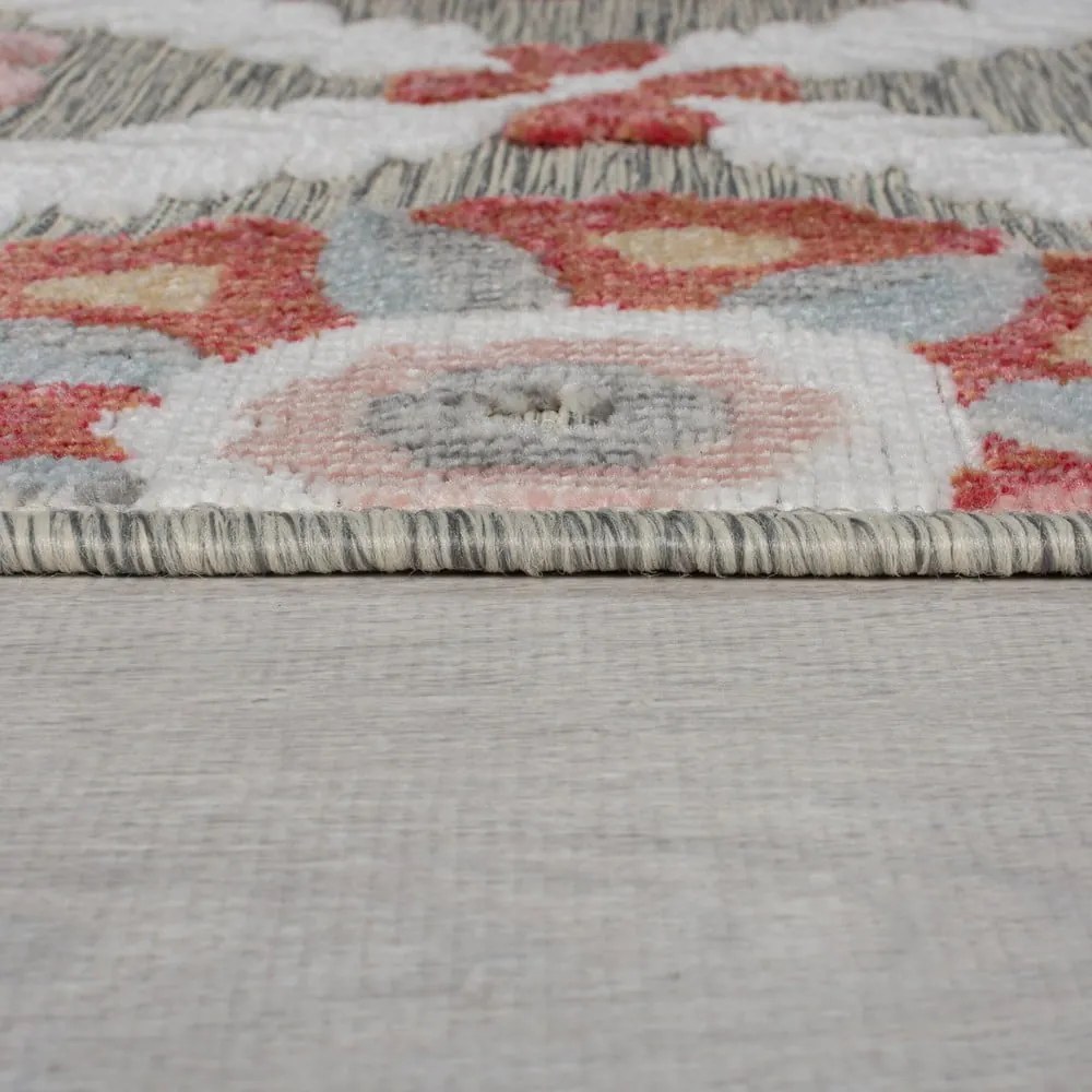 Szürke kültéri szőnyeg 170x120 cm Flora - Flair Rugs
