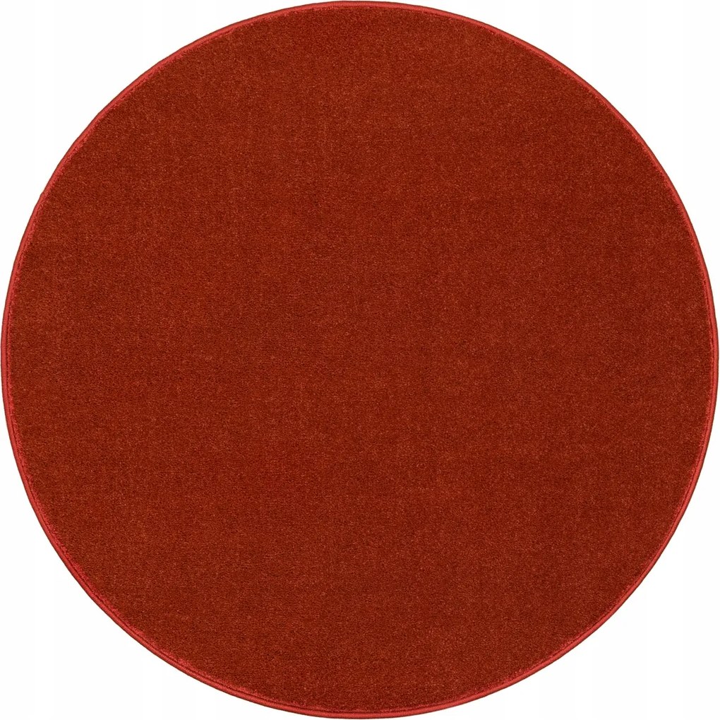 Kerek Szőnyeg Piros Puha Gyapjú Hálószoba Nappaliba Lima átm. 120 cm