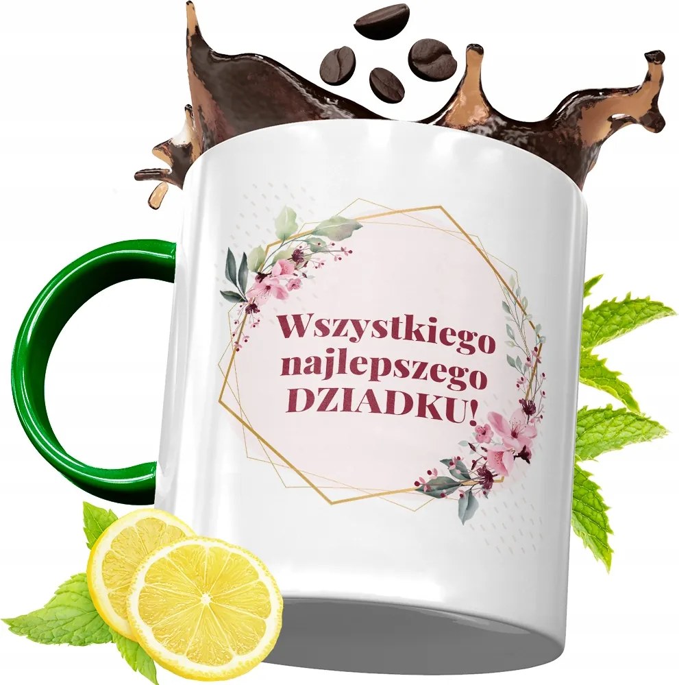 Zöld Bögre Nagypapának Születésnapi Ajándék fényképes nyomtatással