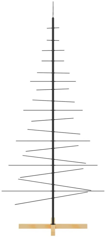 fekete fém karácsonyfa alap dekorációhoz 180 cm