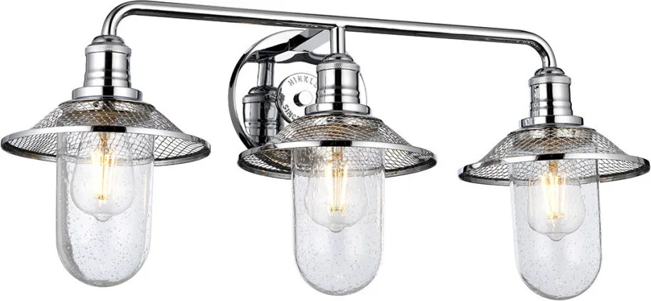 Quintiesse RIGBY QN-RIGBY3-BATH-PC Fali lámpa 3x40W/E27 IP44