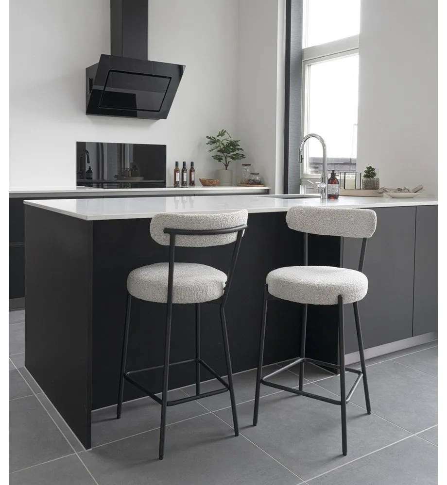 Fehér bárszék (ülésmagasság 65 cm) Badalona – House Nordic