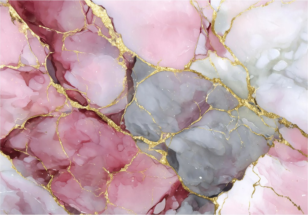 Fotótapéta Márvány Absztrakt Rózsaszín Hálószoba Nappali Tapéta Flizelina 300x210